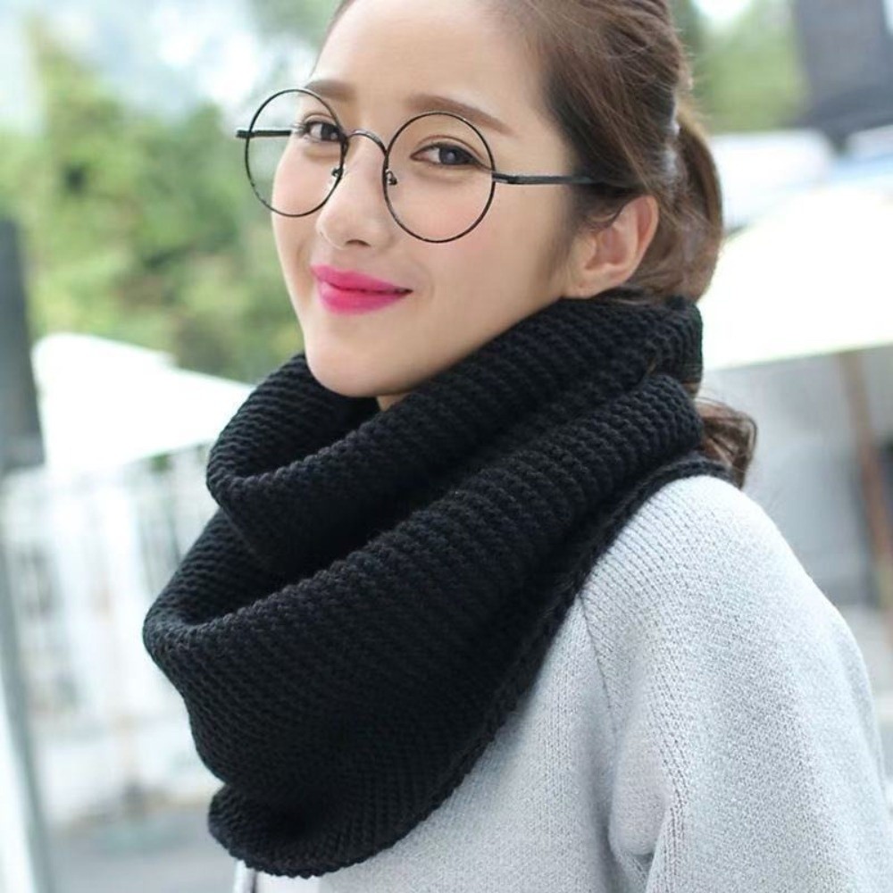 Warm Solid Color Infinity Loop - Infinity Scarf Knit 评论和价格