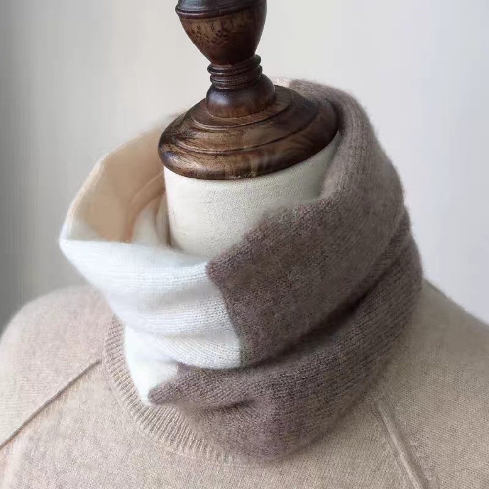 Soft Splicing Color Infinity S - Infinity Scarf Knit 评论和价格