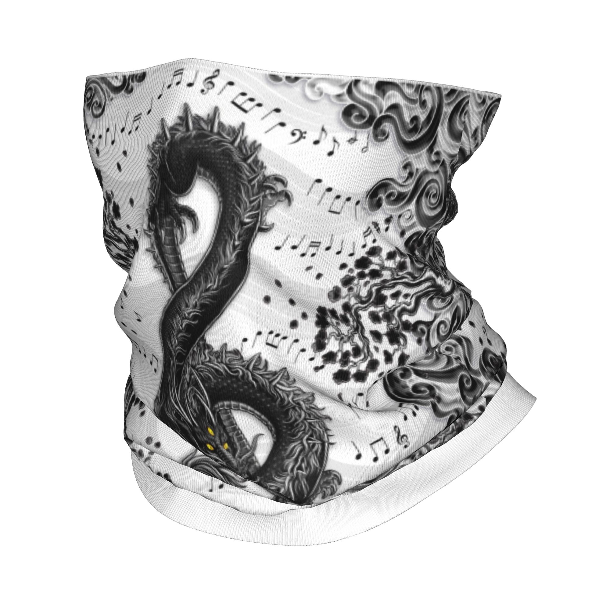 Custom Treble Clef Music Drago - Neck Warmer Tube 评论和价格