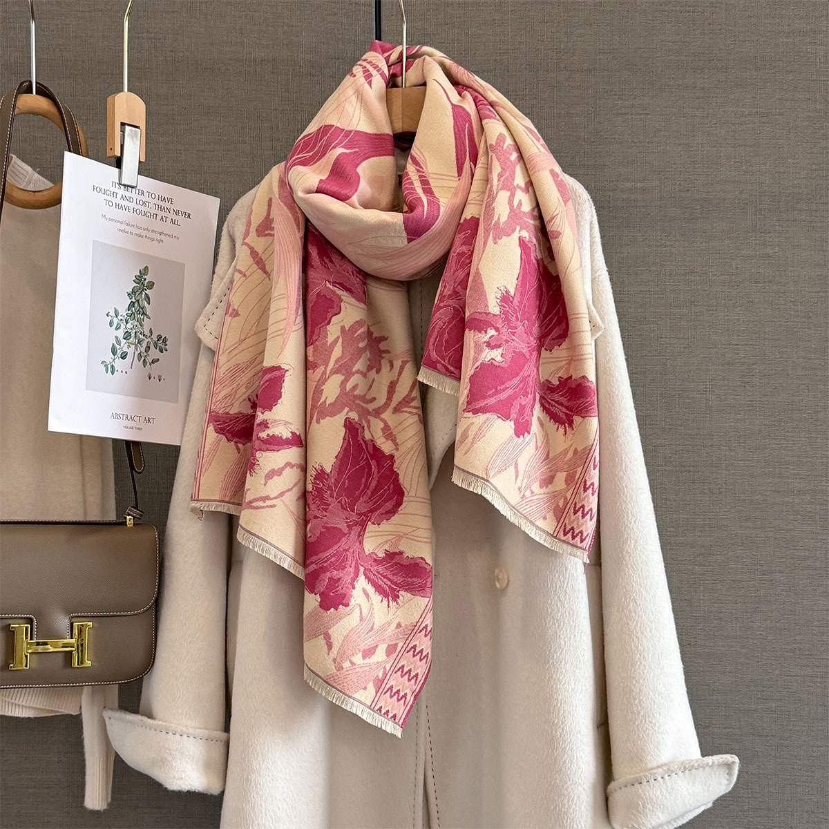 Autumn Cashmere Scarf for Wome - Woven Scarf Blanket 评论和价格