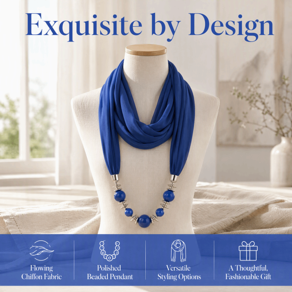Fashion Chiffon Scarf Necklace - Infinity Scarf Knit 评论和价格