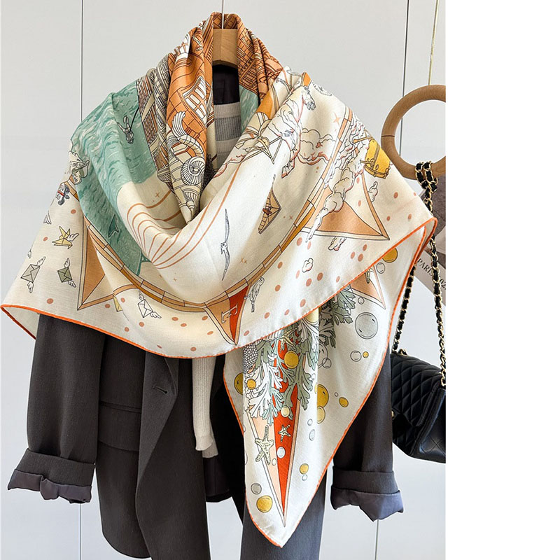Womens Luxury Wool Blanket Sca - Woven Scarf Blanket 评论和价格